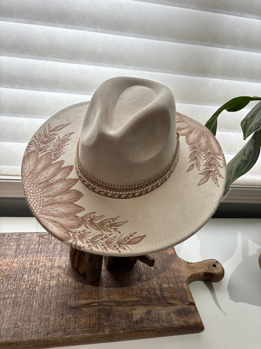 HAND BURNED HAT - “DREAM”