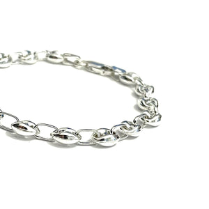 Sterling Silver Gucci Style/ Mariner Link Bracelet 6mm - Made in Italy