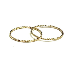 Sparkle Gold Stacking Ring