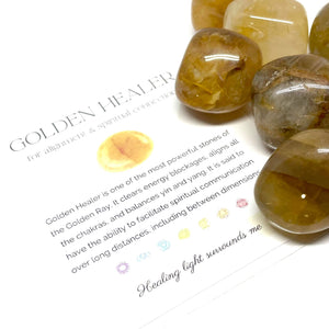 Golden Healer Tumbled Stone