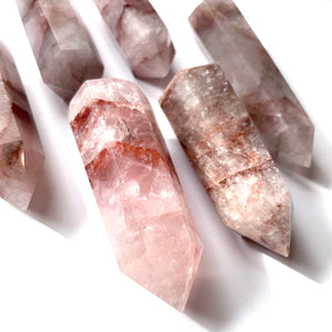 Fire Quartz Crystal Tower