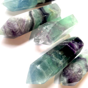 Rainbow Fluorite Crystal Tower