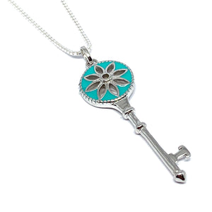 STERLING SILVER "BE-YOU-TIFUL" KEY NECKLACE