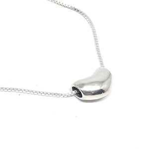 THE STERLING SILVER BEAN NECKLACE