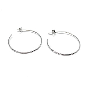 Sterling silver hoop earrings