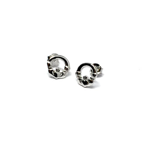 STERLING SILVER CLADDAGH EARRINGS