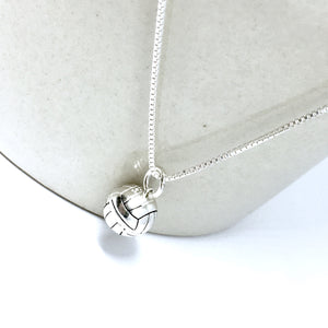 STERLING SILVER VOLLEYBALL NECKLACE