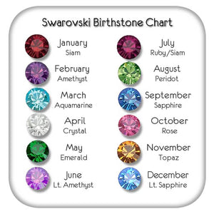 Optional Swarovski Crystal Birthstones