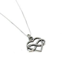 STERLING SILVER "FOREVER HEART" NECKLACE