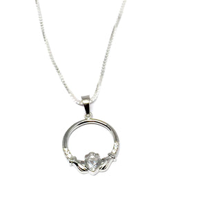 Irish Claddagh Ring Necklace