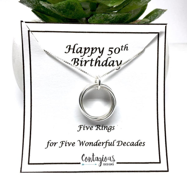 Jewelry for woman's sale 50th birthday