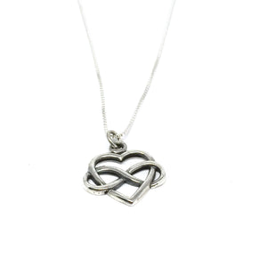 STERLING SILVER "FOREVER HEART" NECKLACE