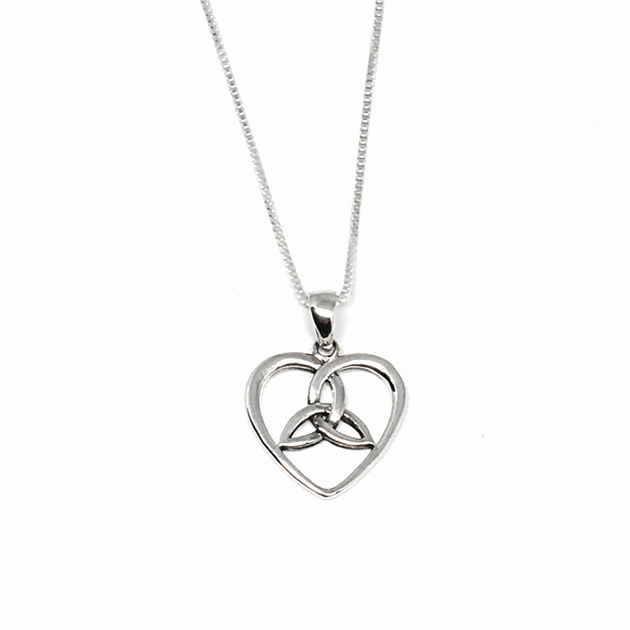 Sterling Silver Celtic Heart Necklace