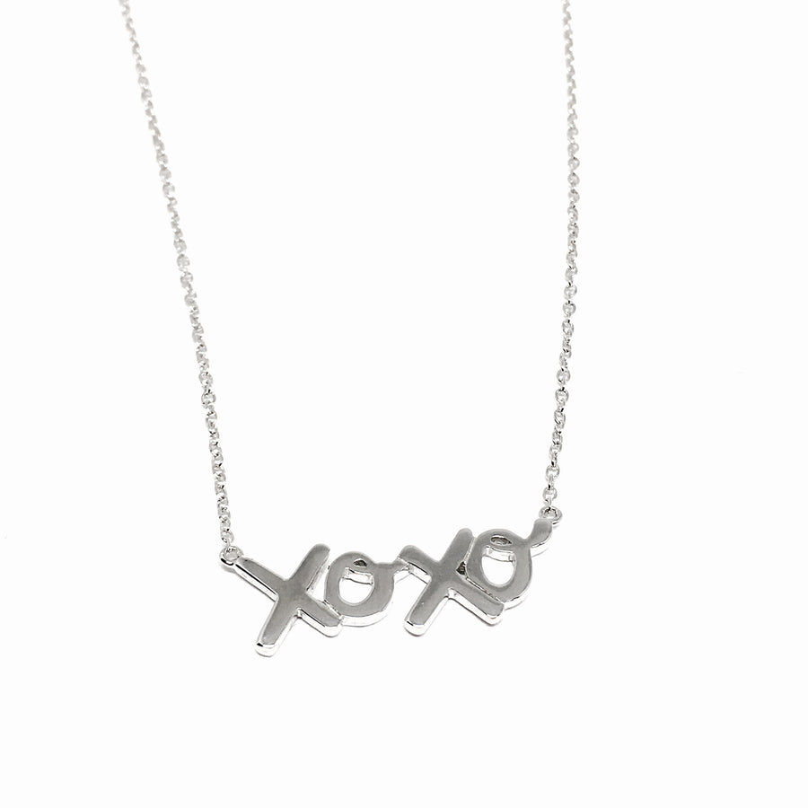 Sterling Silver XOXO Necklace