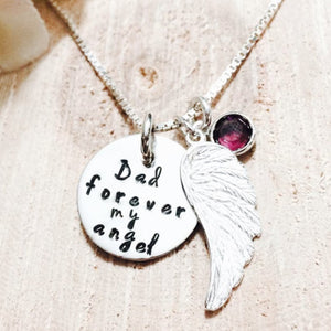 Dad - Forever my angel necklace