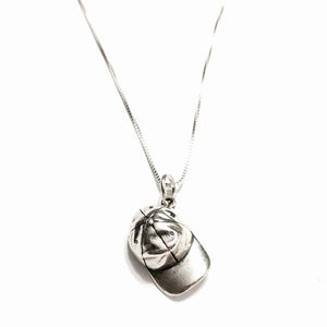 Sterling Silver Baseball Hat Necklace