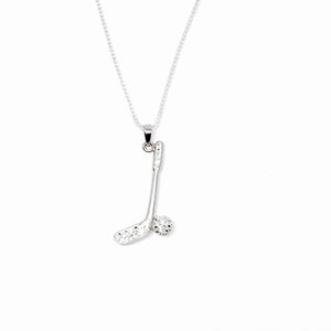 Sterling Silver & Cubic Z Golf Necklace