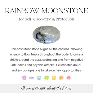 Rainbow Moonstone Crystal Tower