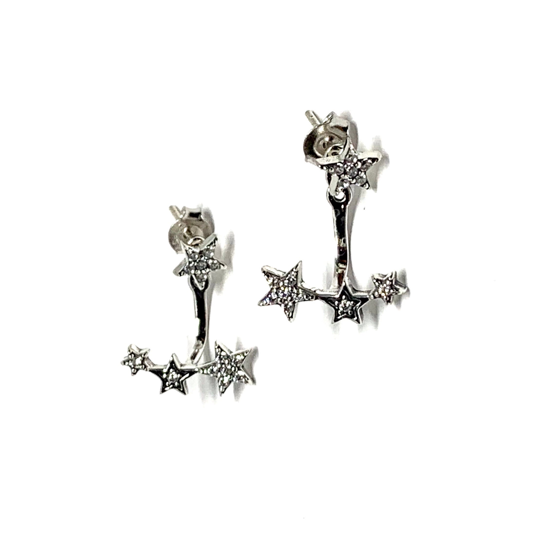 2-in-1 JACKET EARRINGS - DAZZLING STARS