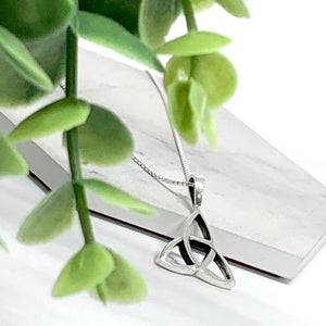 Sterling Silver Celtic Triquetra Necklace