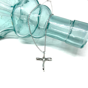 STERLING SILVER FOREVER CROSS NECKLACE