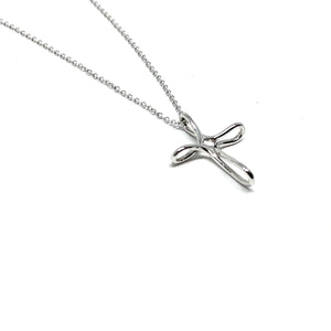 STERLING SILVER FOREVER CROSS NECKLACE