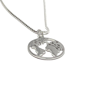 THE "ONE WORLD" SILVER NECKLACE