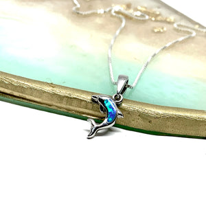 STERLING SILVER DOLPHIN NECKLACE