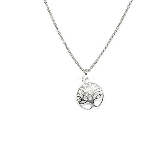 The Delicate Family Tree Silver Necklace