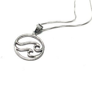 STERLING SILVER WAVE NECKLACE