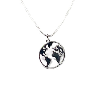 THE "ONE WORLD" SILVER NECKLACE